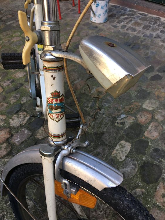 Vélo vintage mixte Cazenave bleu ciel rénové – Années 60 – Taille 51 - Vélos
