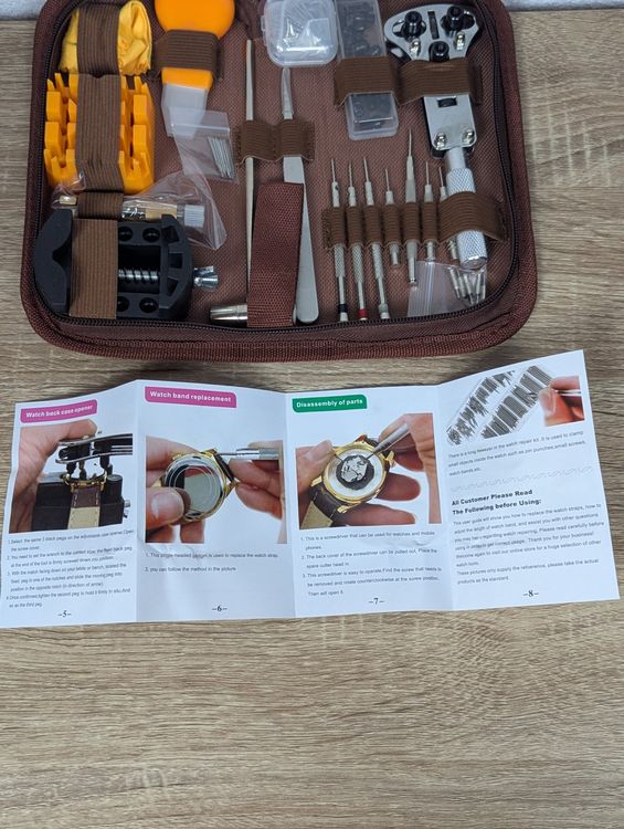 Kit d'outils de réparation de montres professionnel pour la réparation