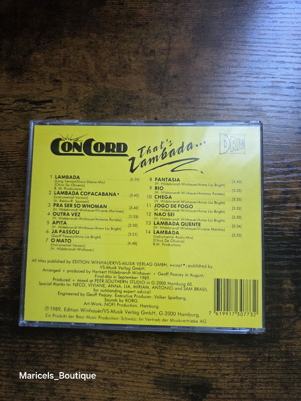 CD: CD That's Lambada Concord Drive  used – Usato da Winterthur venduto da Maricels_Boutique 3