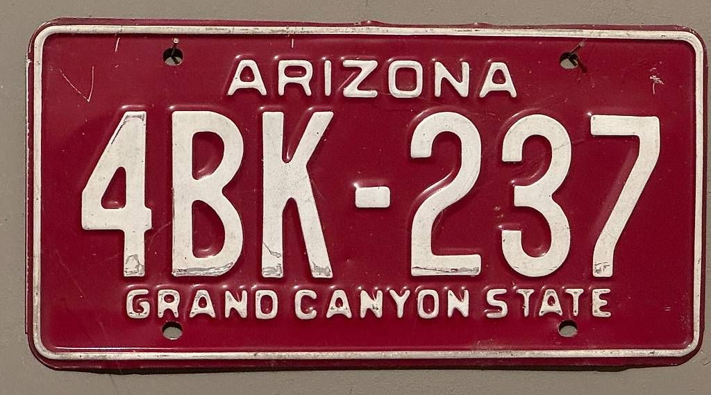 Insegne: Auto Nummernschild USA ARIZONA – Usato da Winterthur venduto da UGRO