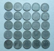 Lot ++ 25 Stück 10 Pfennig DR ab 1875