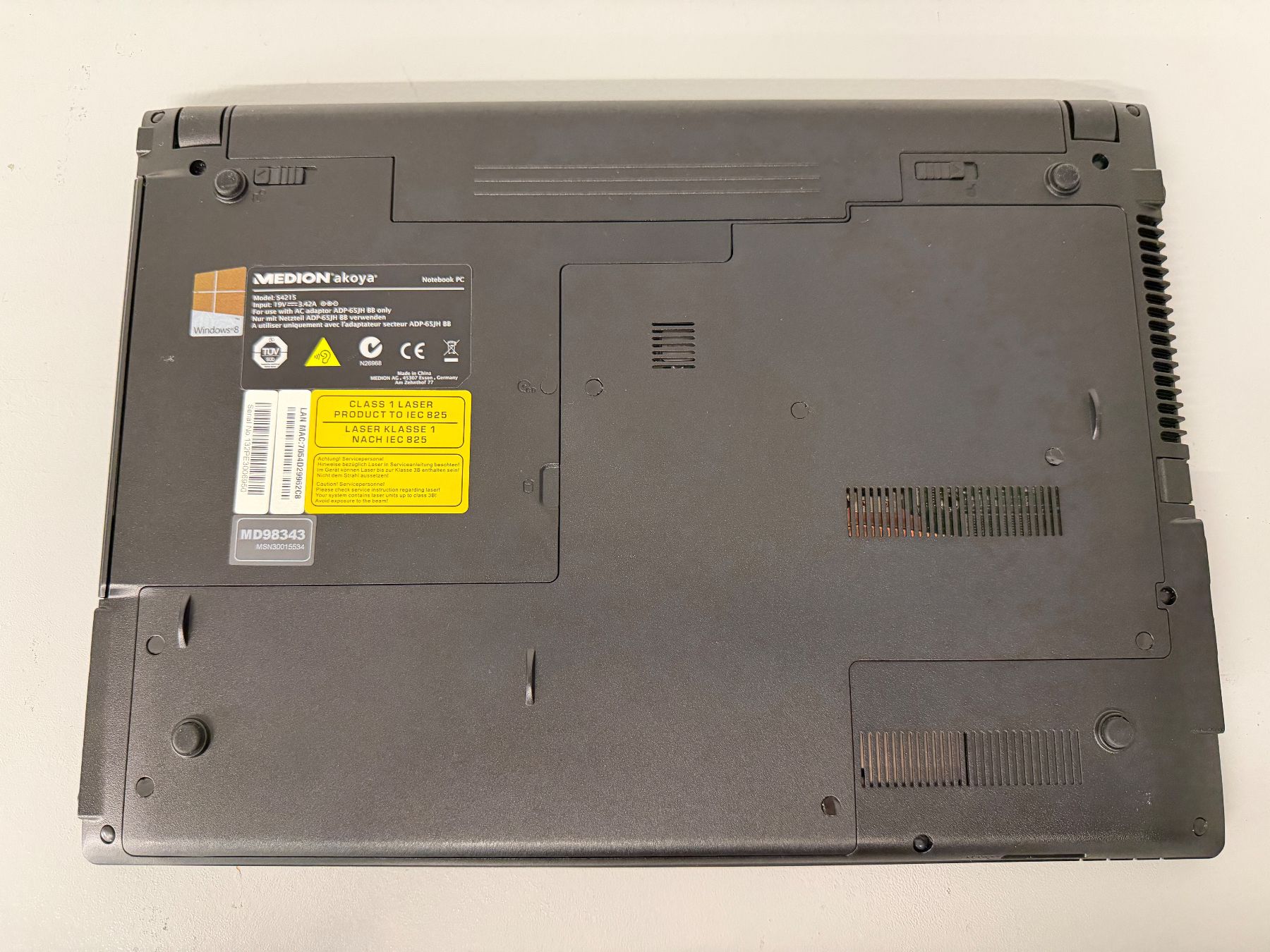 Medion Notebook: Medion Akoya S4215 – Usato da Stetten venduto da Ble22 2