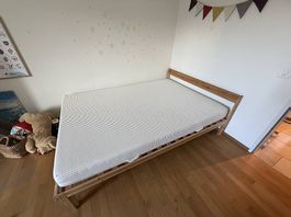 Ikea Bett Neiden und Matratze Åbygda