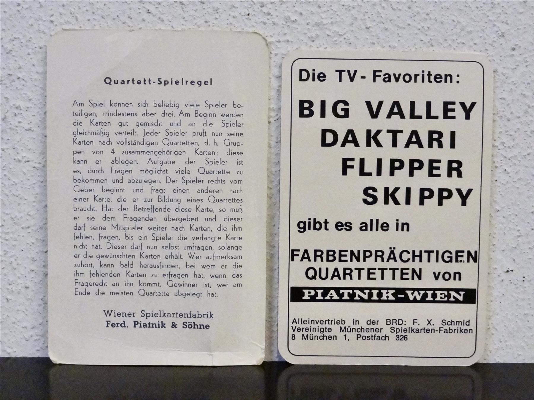 Giochi: schönes altes Quartett DAKTARI 2 – Usato da Kerzers venduto da wisaundso 3