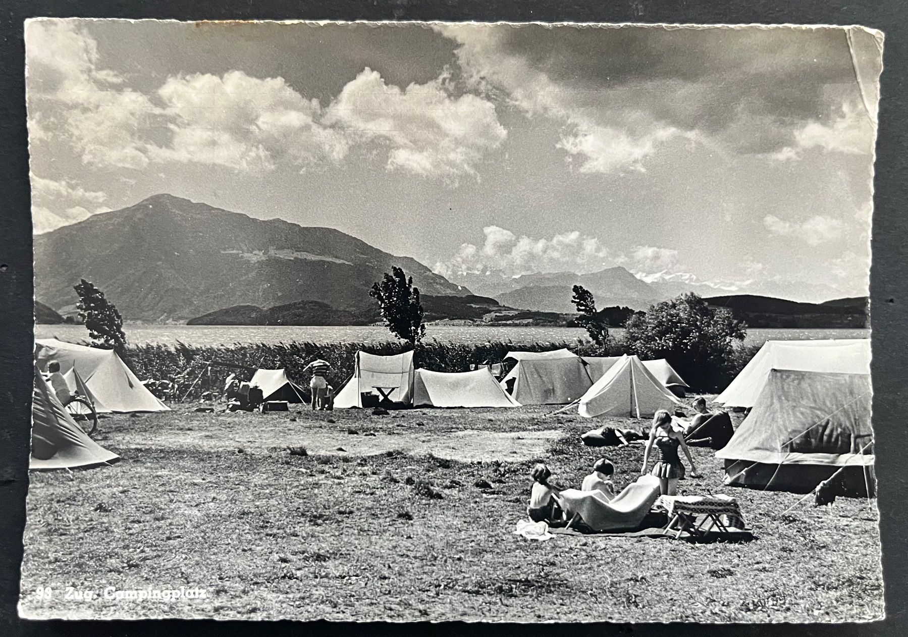 Cartoline postali: Zug, Campingplatz, ca 1950 – Usato da Ostermundigen venduto da DaxKarten-75