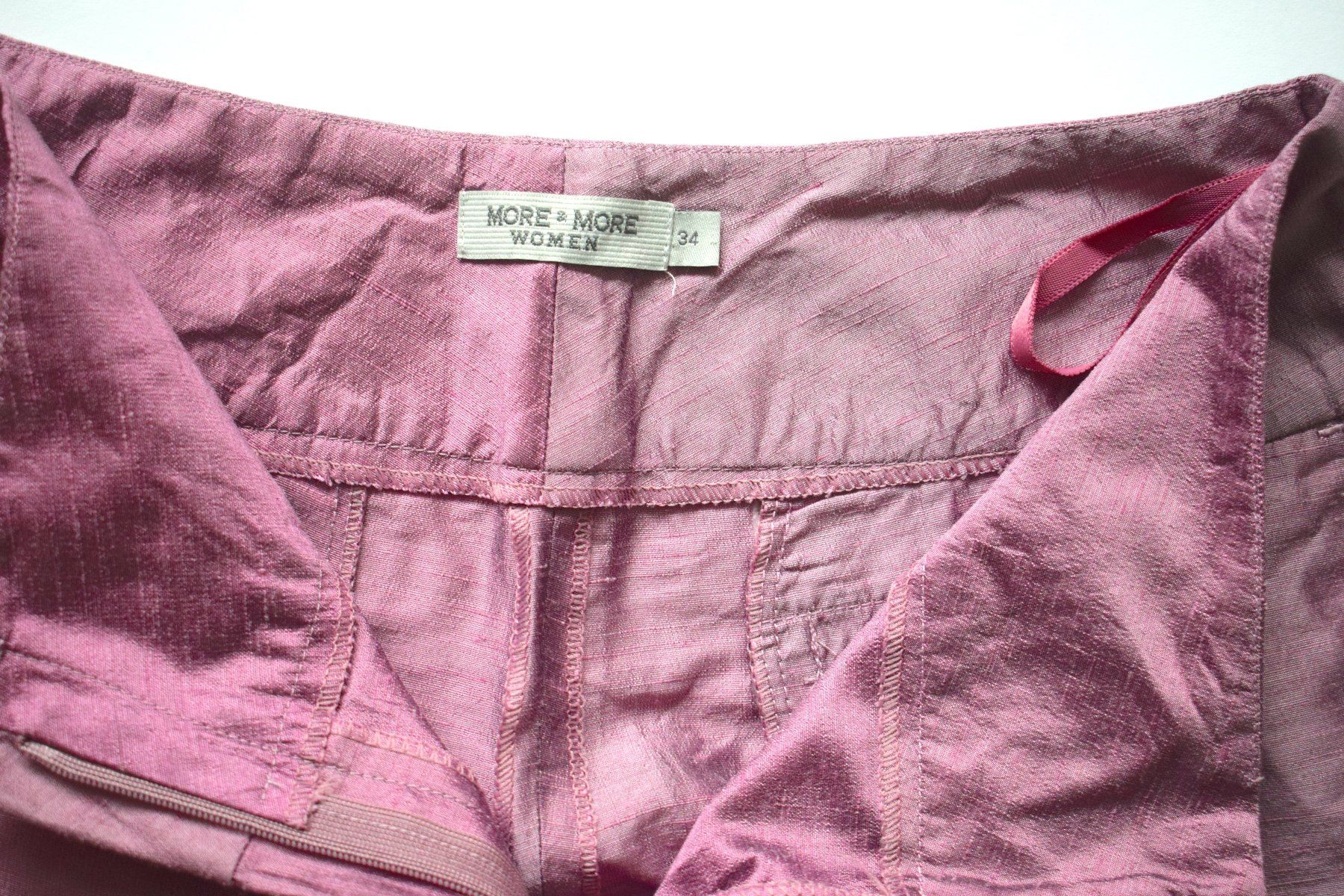 More & More Pantaloni: MORE & MORE Gr. 34 Rohseide Sommerhose – Usato da Dulliken venduto da ichwettichhett 2