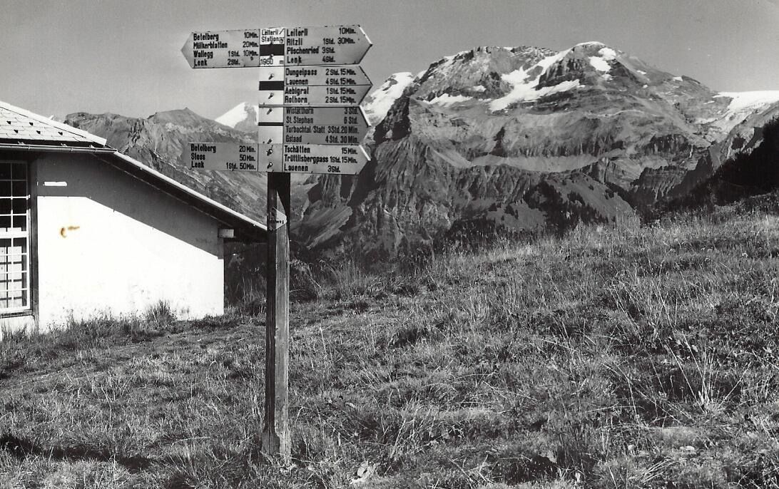 Cartoline postali: ASK Lenk Berner Oberl., Sesselb. Stat. Leiterli, Wildstrubel – Usato da Kloten venduto da Kloetip