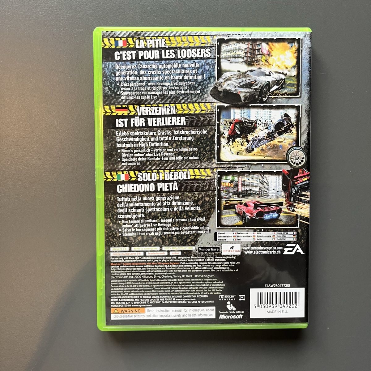 Microsoft Giochi: Burnout Revenge (Xbox 360) – Usato da Balzers venduto da Consolegamer 2