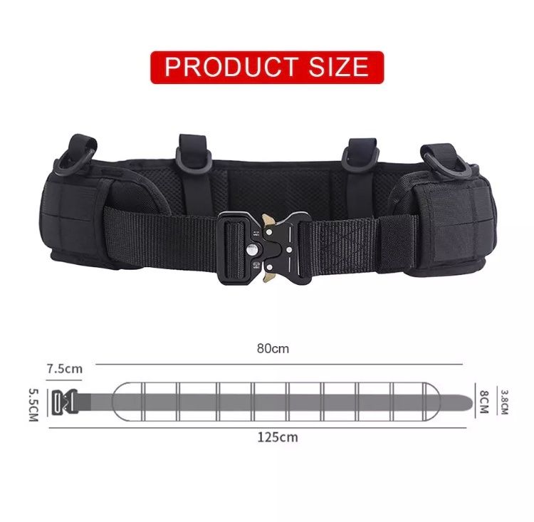 M-Tac Taktischer Gürtel Für Herren – 40 Mm Breiter Nylon-Gürtel Mit Polymer-Schnalle, Für Outdoor & Alltag