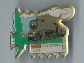 Placchette & Badge: SBB Lokomotive C 5 6, Pin – Usato da Zürich venduto da t24_de