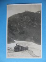 Gletsch Dampflokomotive der Furka-Oberalpbahn Eingang Tunnel