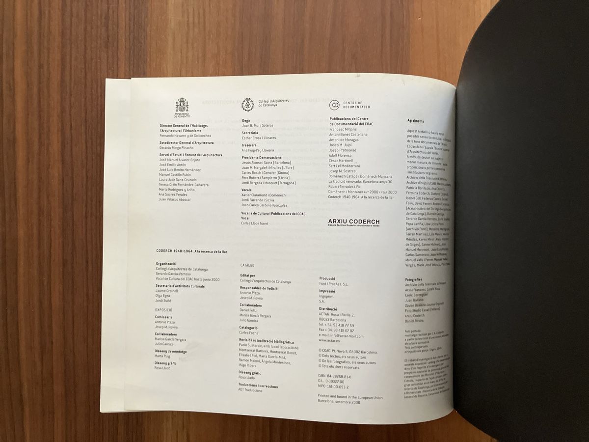 Bücher: Buch CODERCH 1940-1964 Architekturfotografie, vergriffen  – Gebraucht aus Zürich von katix 5