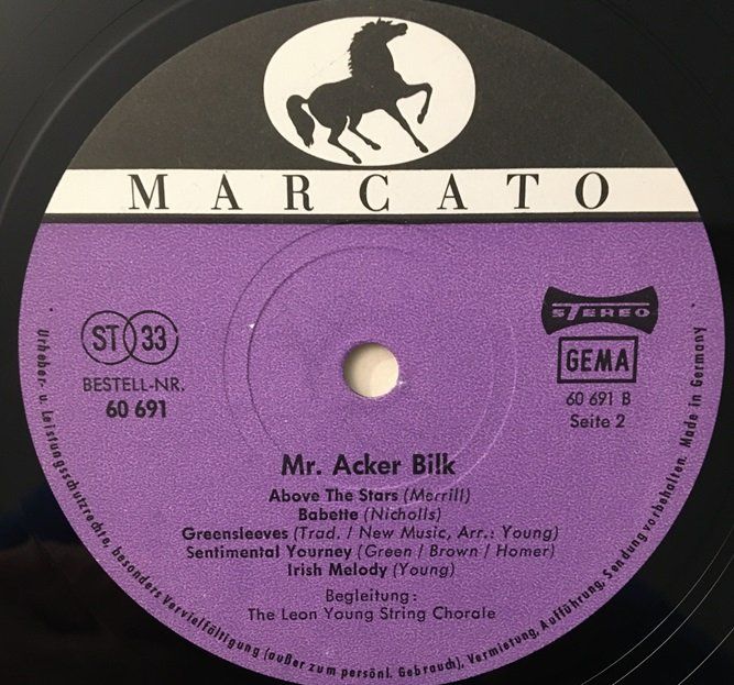 Vinyles: Mr. Acker Bilk - Mr. Acker Bilk (10''-LP) – D'occasion à Grüningen par azulvinyl 3