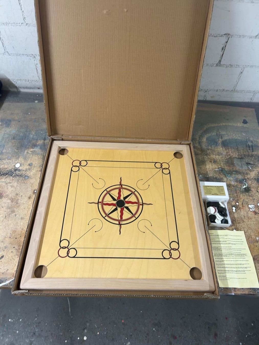 Giochi: Brettspiel Carrom Carambol 66cm – Usato da Staufen venduto da MARINTSUM 4