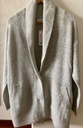 Moss Copenhagen Giacche: Cosy Wool Blend Cardigan with Pockets, Gr. S – Nuovo e nell'imballaggio originale da Lausanne venduto da milasha