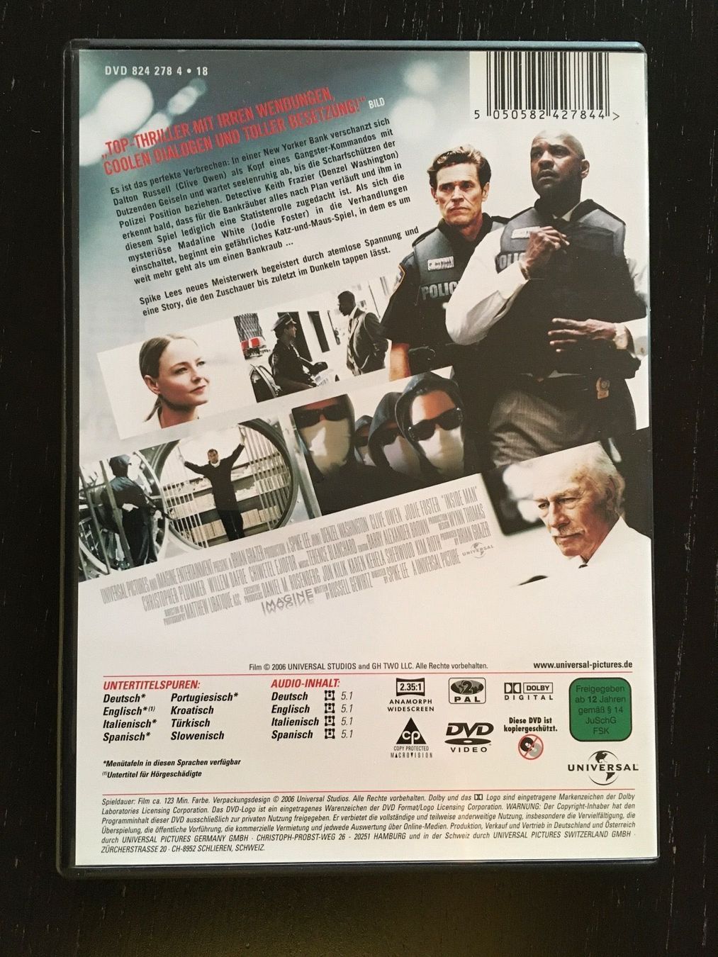 Tutti i DVDs: DVD Inside Man – Usato da Regensdorf venduto da scheissspiel 1