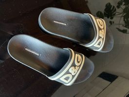 D&G Dolce Gabbana Badeschlappen Gr. 43 Sommer Schuhe