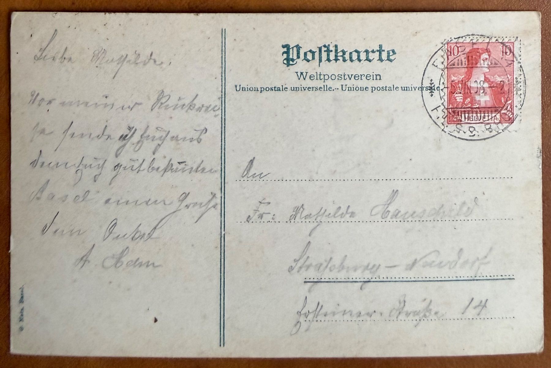Cartes postales: Basel - Strassburger - Denkmal - Animation  1908 – D'occasion à Lutry par Ediego 1