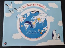 Holzpuzzle Weltkarte - Le Tour du Monde - in OVP