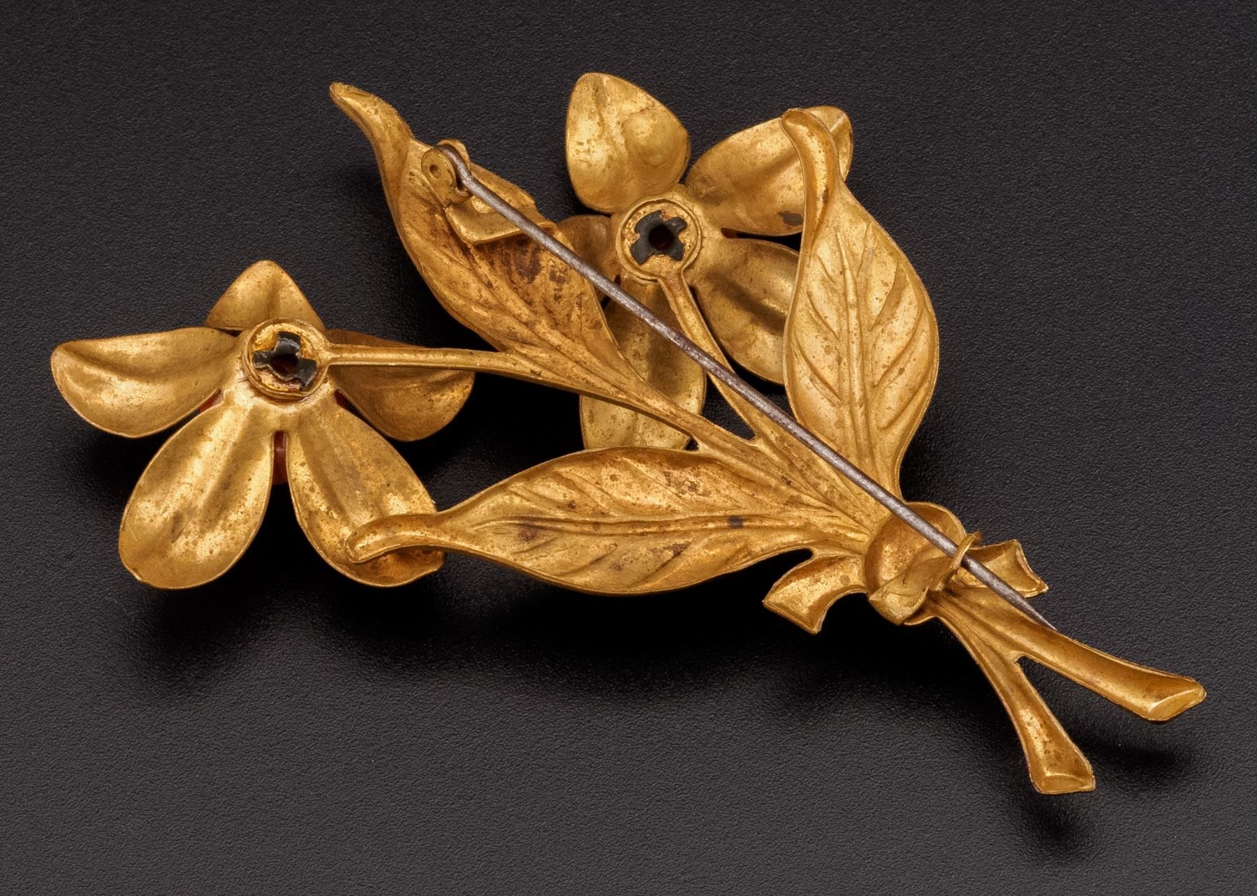 Broschen & Nadeln: Grosse antike Brosche in Blumenform; goldfarben – Gebraucht aus Zürich von nostalgic_treasures 5