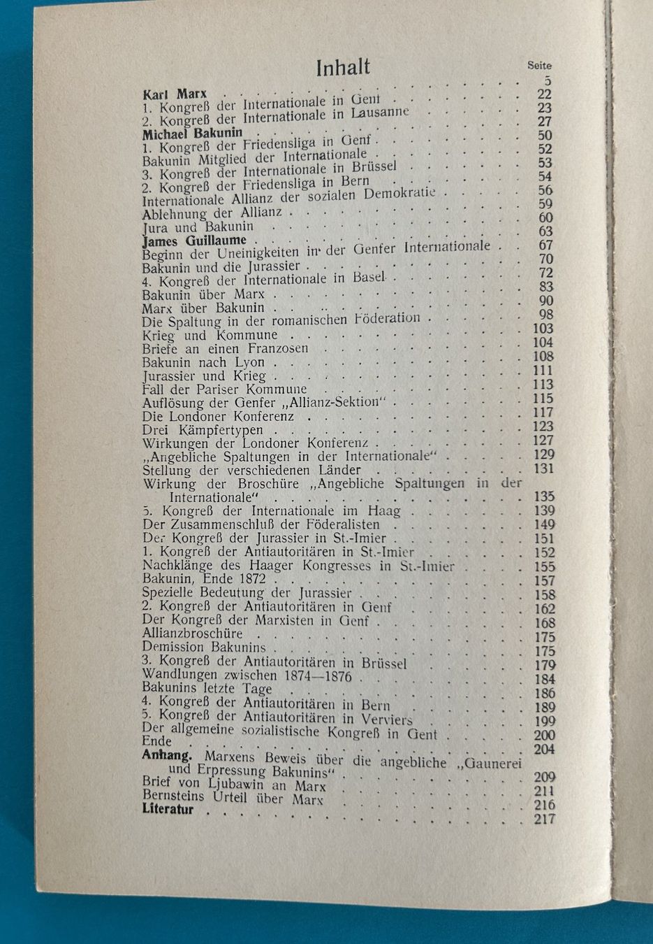 Libri: F.BRUPBACHER: MARX UND BAKUNIN – Usato da Zürich venduto da Domus09 2