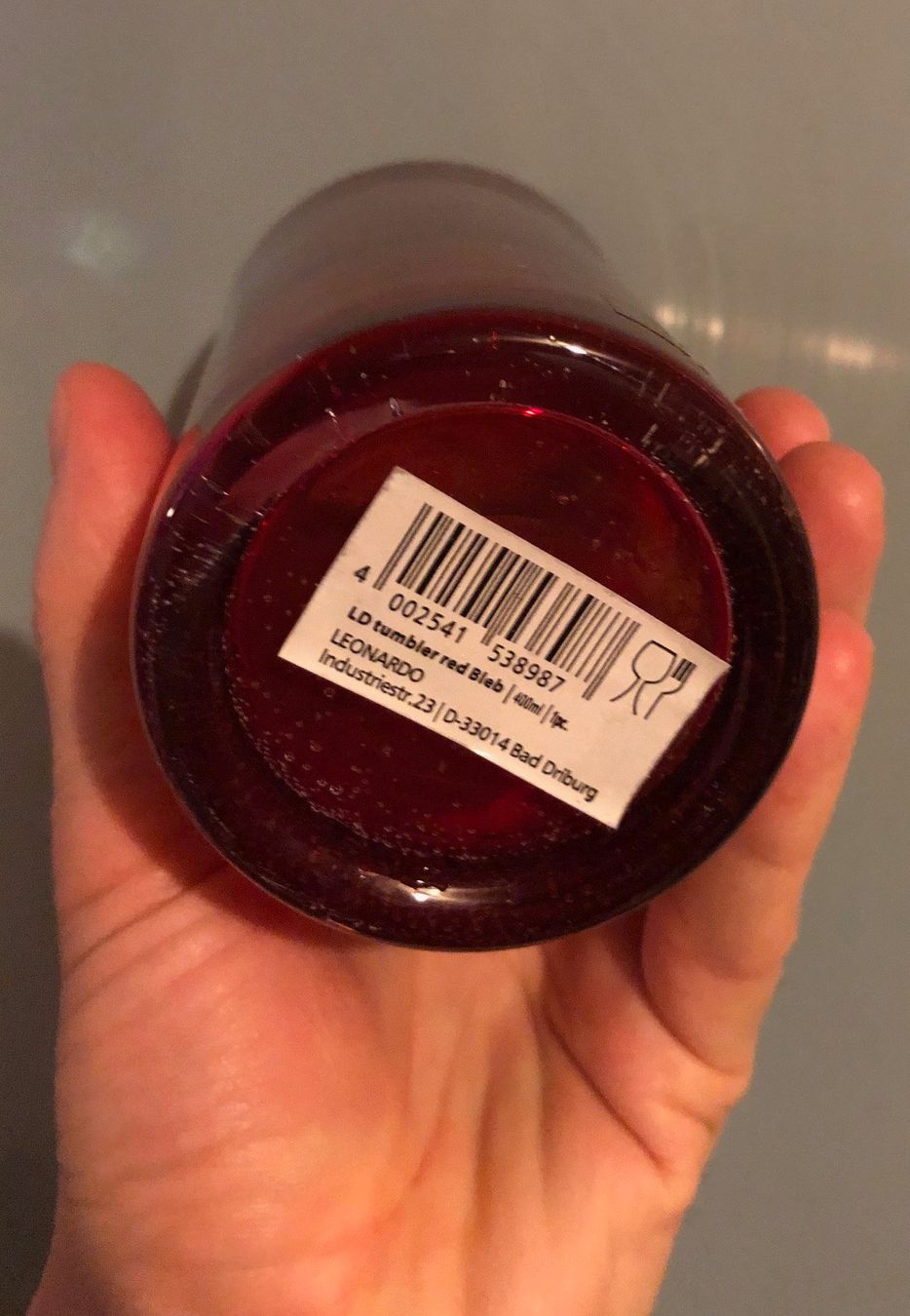 Bicchieri: Rote Trinkgläser 40cl (4er-Set) – Nuovo (secondo la descrizione) da Buchs SG venduto da Handyman77 1