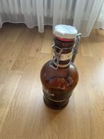 Bierkaraffe 2L Glas braun mit Bügelverschluss gebraucht
