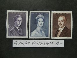 FL 1960/64 Nr. 339-341 postfrisch