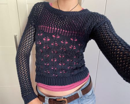 Pullover Häkeloptik