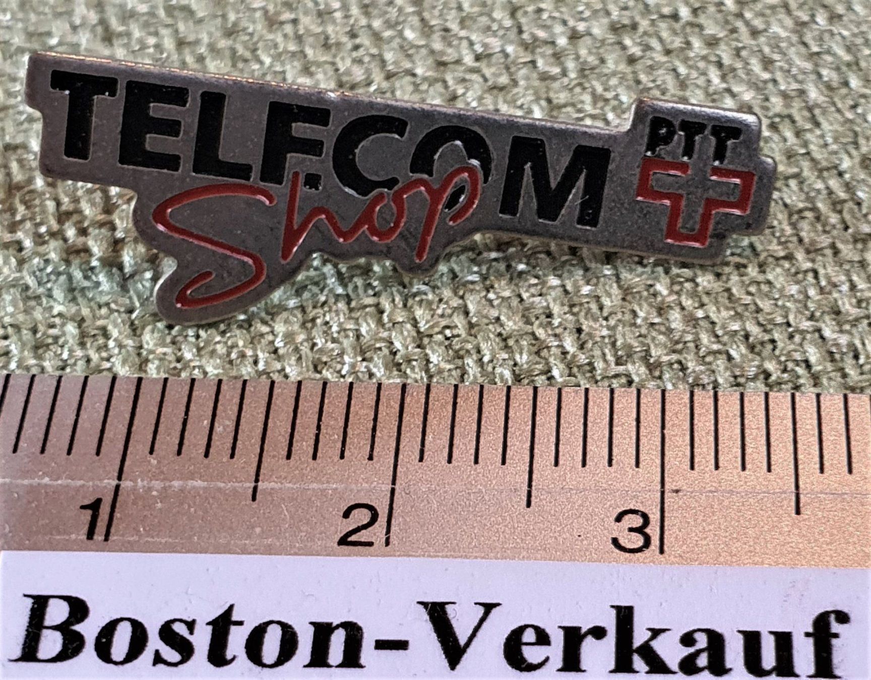 Plaketten & Abzeichen: E431 - Alter Pin Telecom PTT Shop Suisse – Gebraucht aus Reinach BL von Boston-Verkauf 1