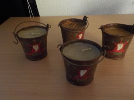 Weihnachten, Kerzen im Zuberli, 5 Stück (1)
