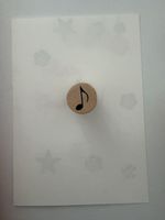 Rubber stamp: musical note 🎵