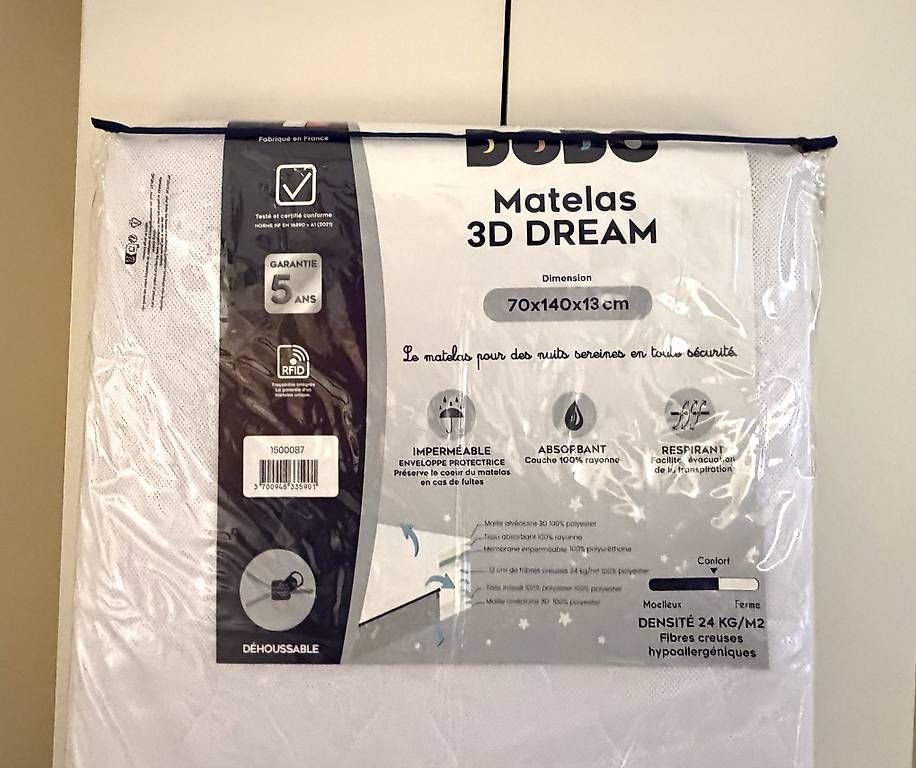 Matratzen: Matelas enfant neuf 70x140x13 – Gebraucht aus Genève von flocon06 3