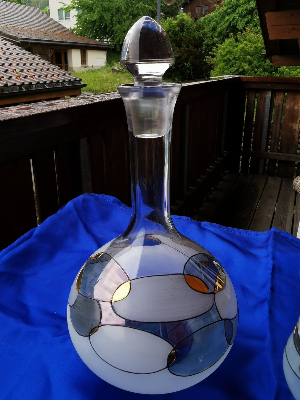 Caraffe: Mundgeblasene Karaffe mit 2 Gläsern – Usato da Filzbach venduto da Sabenasi 3