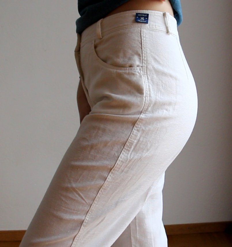 Hosen: Weisse 3/4 lange Leinenhose Gr. 36 – Gebraucht aus Luzern von Simona15 1
