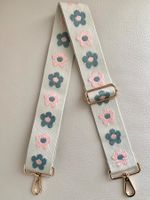 Taschengurt - Beige/Blumen - Neu