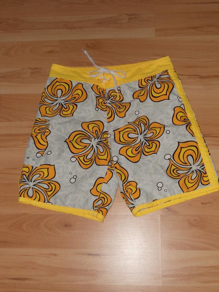 Costumi da bagno: Neuw. Badeshorts - gelb/hellgrau mit Blumenmuster - Gr. 46 – Nuovo (secondo la descrizione) da Uznach venduto da Laeuffer