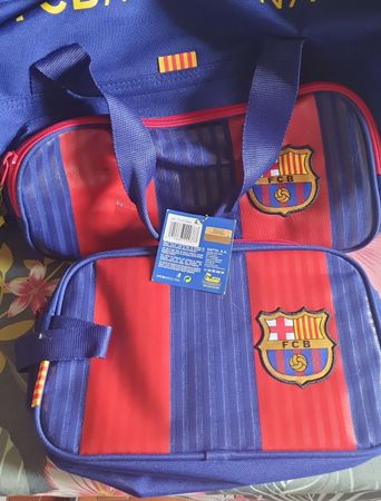 Ensemble FC Barcelone, sacoche & trousse, idéal cadeau