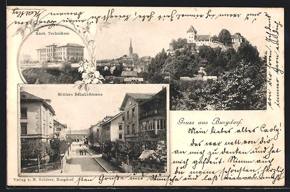 Cartes postales: Burgdorf, Kant. Technikum, Mittlere Bahn – D'occasion à Berlin par bartko-reher