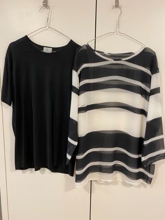 2er Set Gr. L -Seiden-shirt und Luftige Bluse
