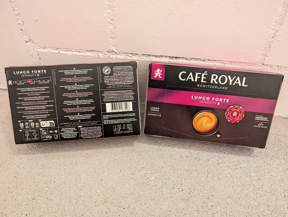 Café Royal Cibi & Specialità: 115x Café Royal Lungo Forte Kaffeepads – Nuovo e nell'imballaggio originale da Thalwil venduto da pamatt