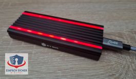 ICY BOX M.2 NVMe SSD Gehäuse inkl. 512 GB Toshiba NVMe