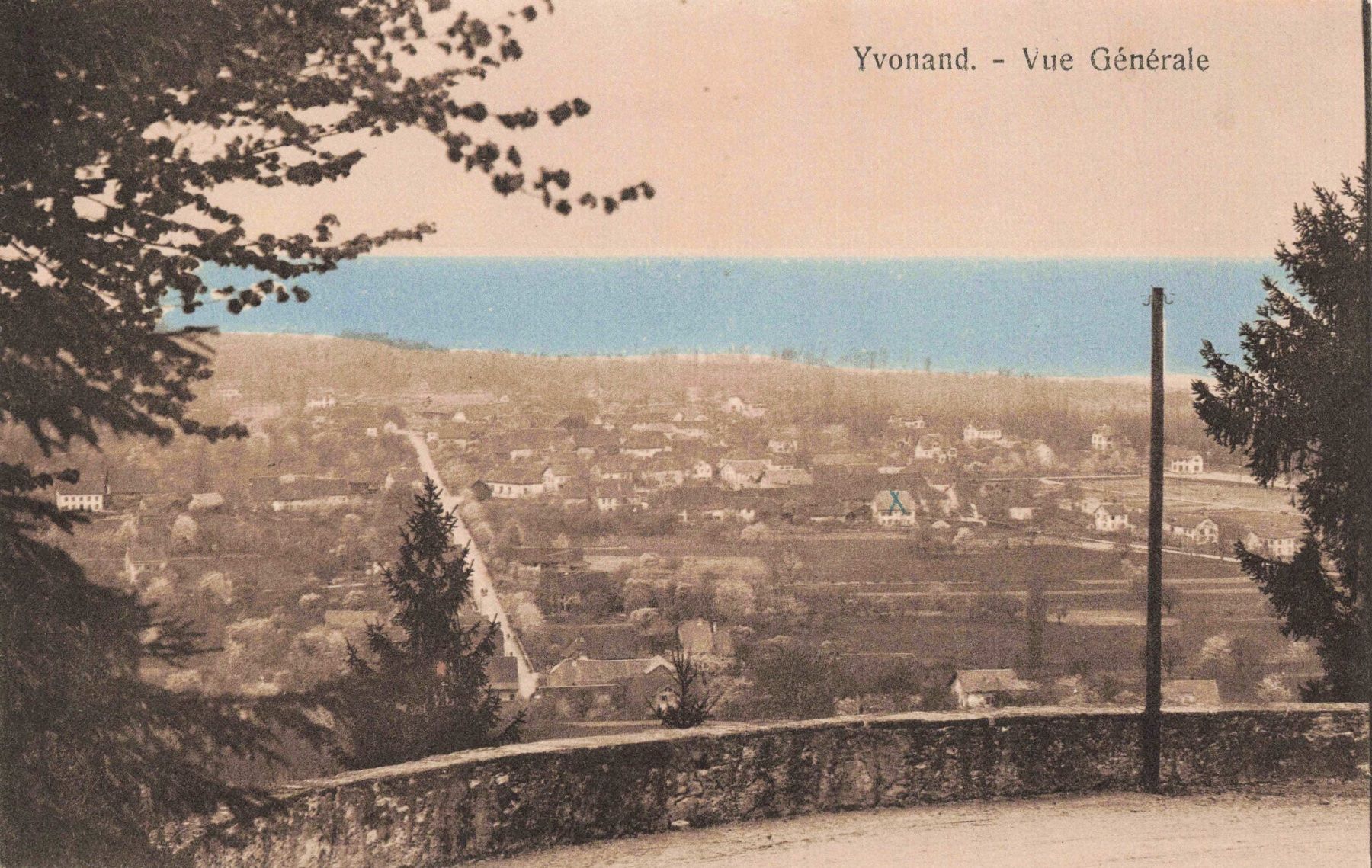 Cartoline postali: Yvonand vue generale – Usato da Biasca venduto da Blenio71