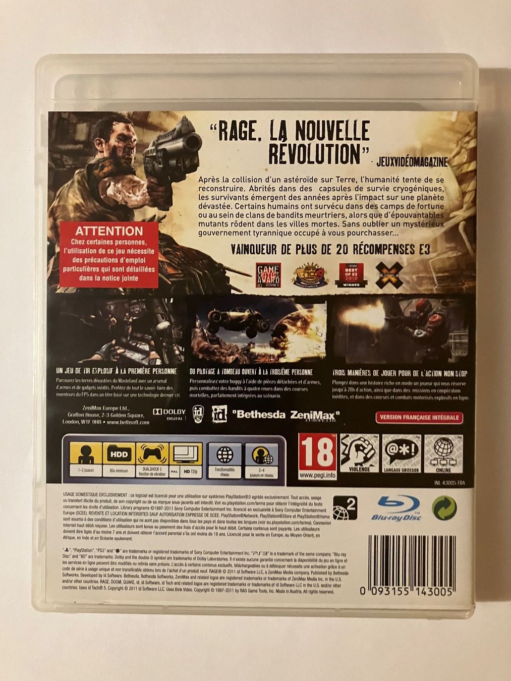 Sony Giochi: Rage Anarchy Edition – PS3 – Usato da Ecublens VD venduto da Lenordique 1