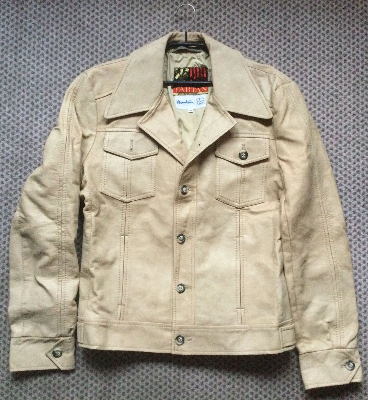 Giacche: Jacke Lederimitat Cremefarben Grösse 50 – Usato da Ulisbach venduto da sasha6 1