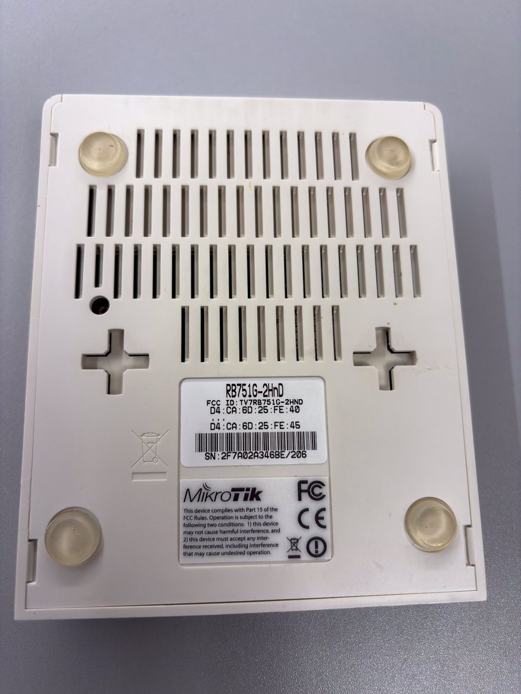 Mikrotik Modems & Router: MikroTik Router / WLAN Access Point - RB751G-2HnD – Gebraucht aus Sevelen von marcofl 1