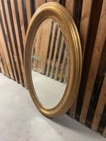 Oval Spiegel für Wand mit Goldrahmen