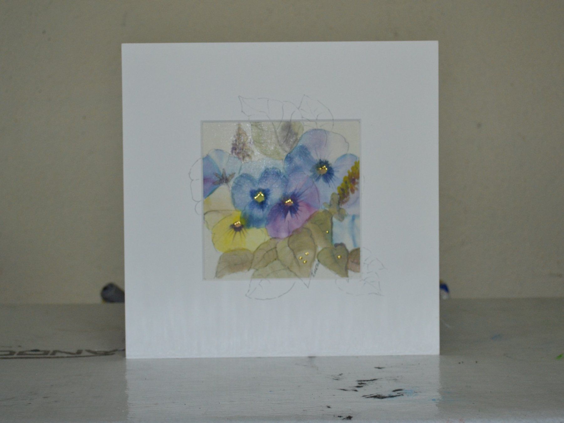 Foto & Immagini: 30x30 Aquarell-Seide – Nuovo (secondo la descrizione) da Wolfhalden venduto da Zinauktion