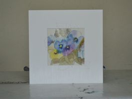 30x30 Aquarell-Seide