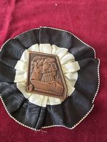 BS Zugsplakette Kupfer 1974 Blaggedde m. Rosette